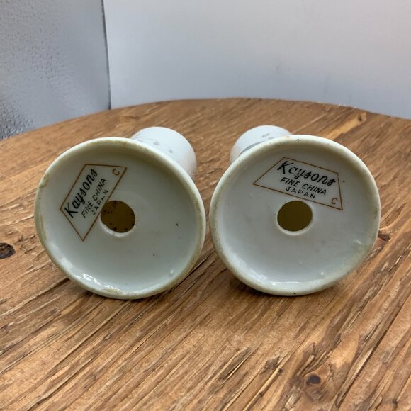 Kaysons Vintage Fine China Golden Rhapsody Japan Salt & Pepper - Picture 2 of 4